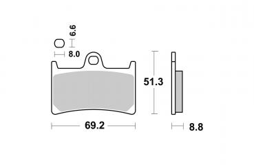 BRAKING BREMSBELAG 786CM66 Race