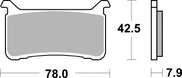 BRAKING BREMSBELAG 978P50 Sintermetall Race/Sport