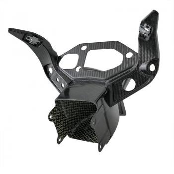 Alpha Racing Verkleidungshalter für 2D Big Dash mit integriertem Luftkanal Carbon für BMW S 1000 RR 2015-2018