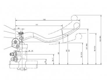 BREMBO RADIAL BREMSPUMPE 19X20 GESCHMIEDET