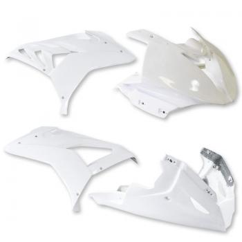 Alpha Racing Verkleidungssatz GFK 4-teilig weiß, BMW S 1000 RR