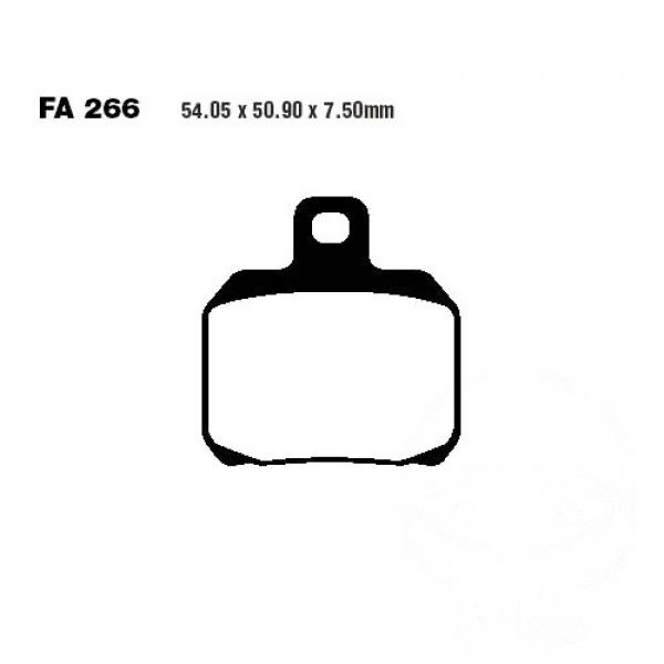 Bremsbelag hinten EBC FA266V