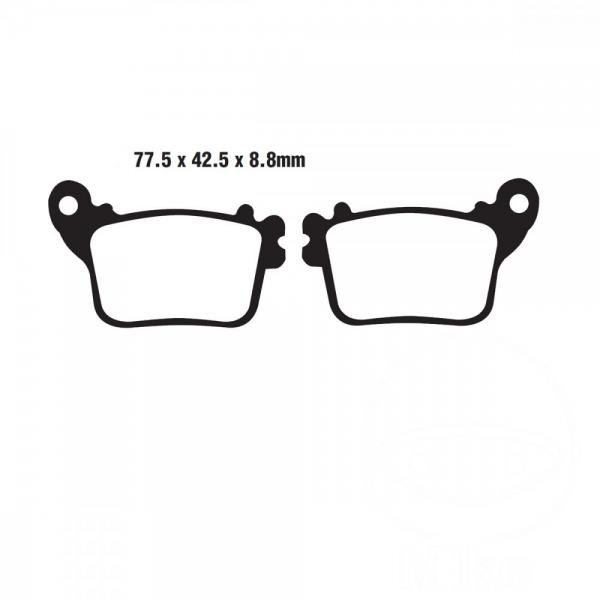 Bremsbelag hinten EBC FA436HH