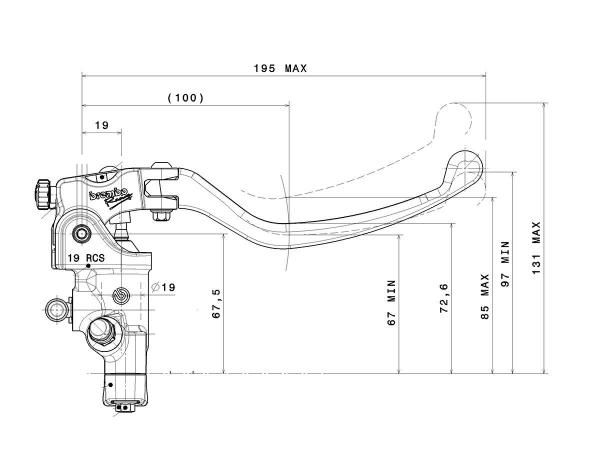 BREMBO RACING BREMSRADIALPUMPE 19 RCS