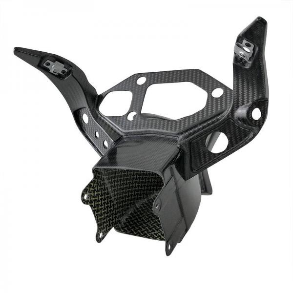 Alpha Racing Verkleidungshalter für 2D Big Dash mit integriertem Luftkanal Carbon für BMW S 1000 RR 2015-2018